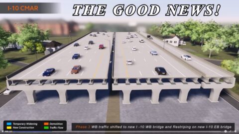 Illustration of how interstate will be reconstructed