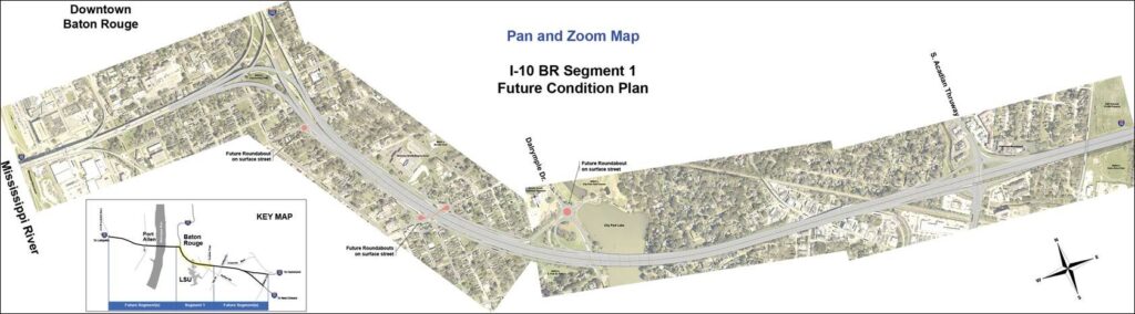 I-10 Segment 1 Future Condition map