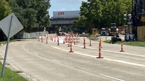 Interstate improvement related work affecting Dalrymple Drive.