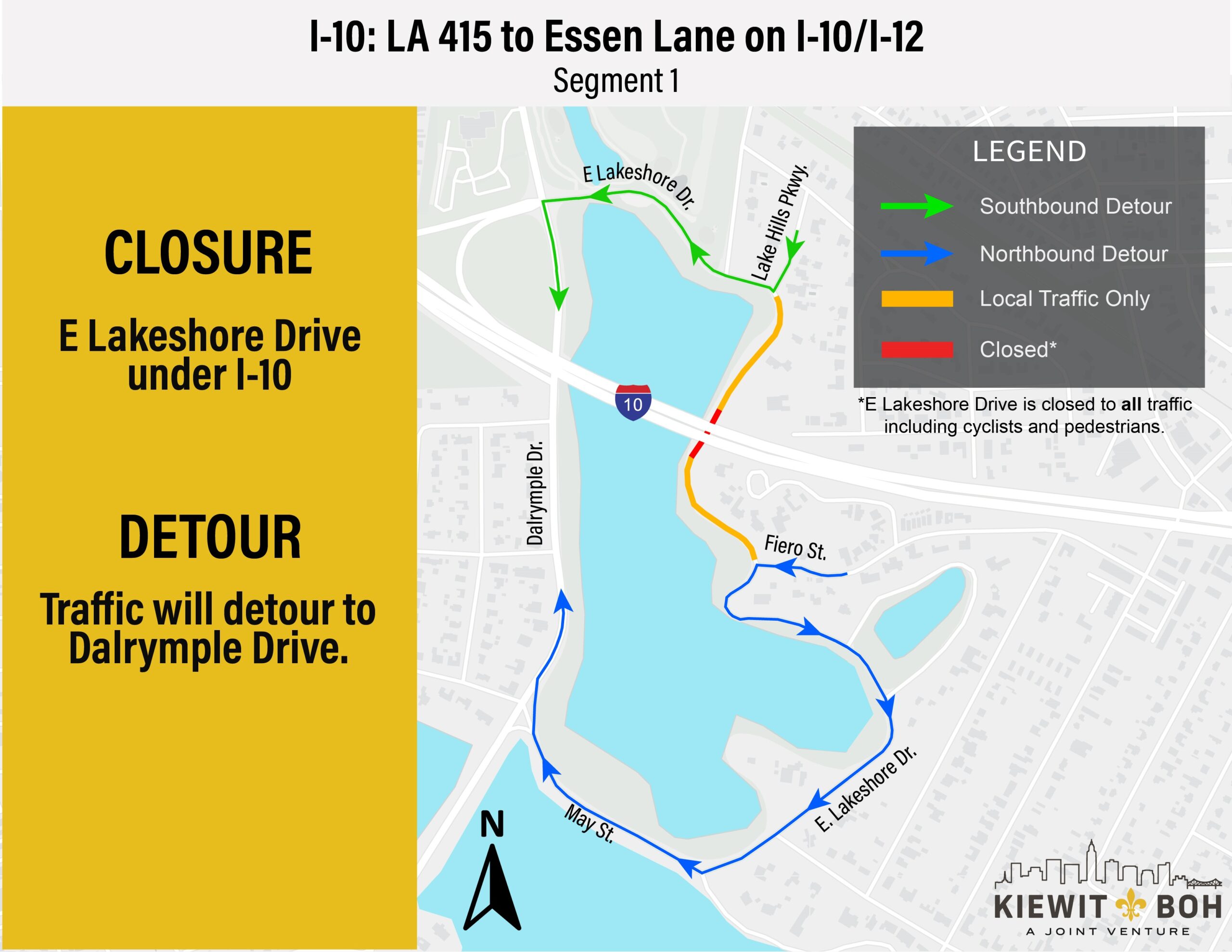 DOTD provides update on traffic configurations and lane closures on I