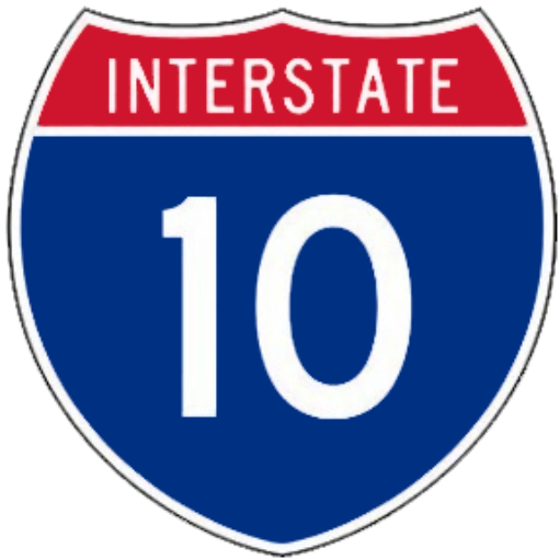 project logo I-10 interstate shield.